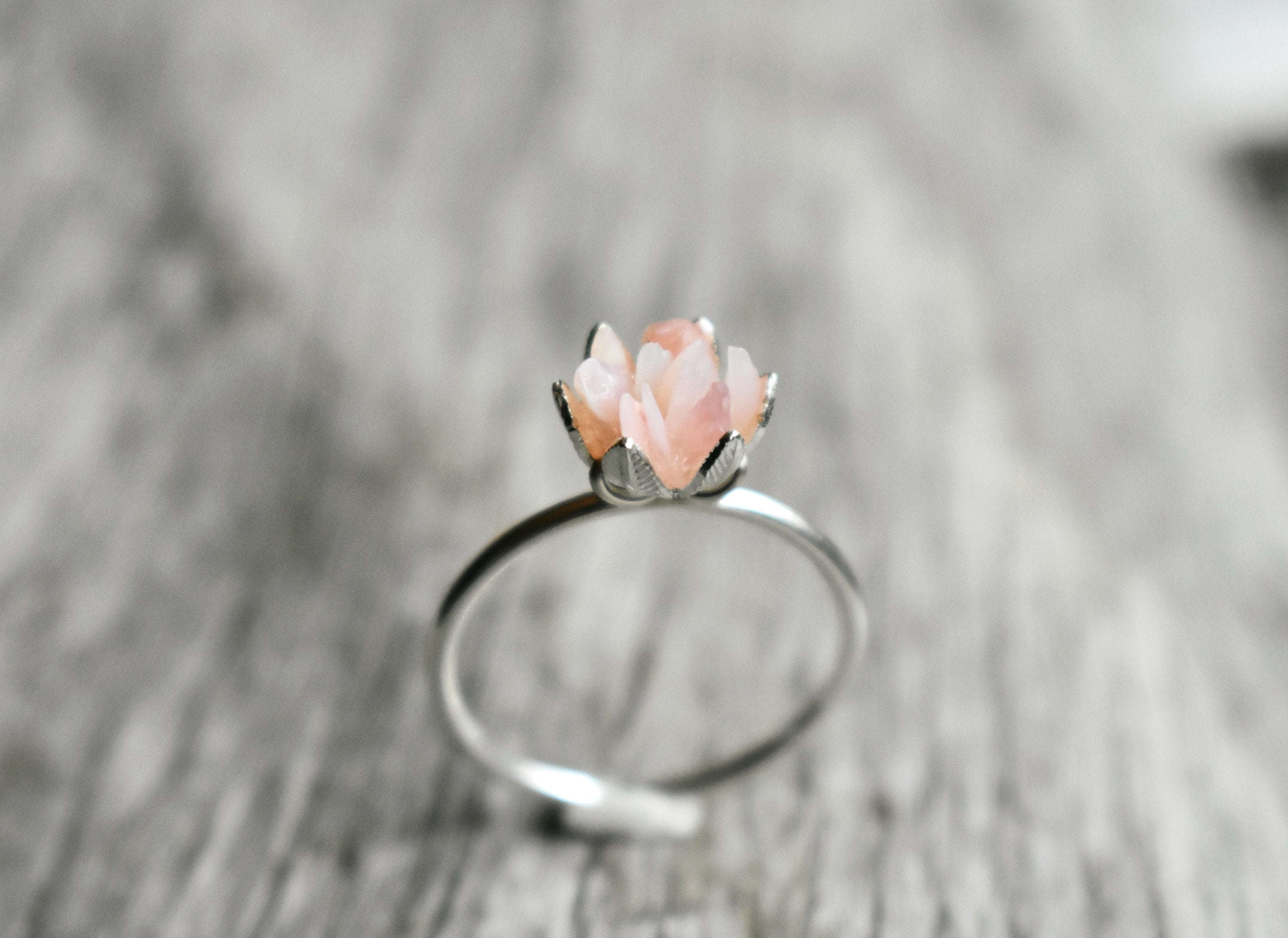 Fire opal flower ring shop