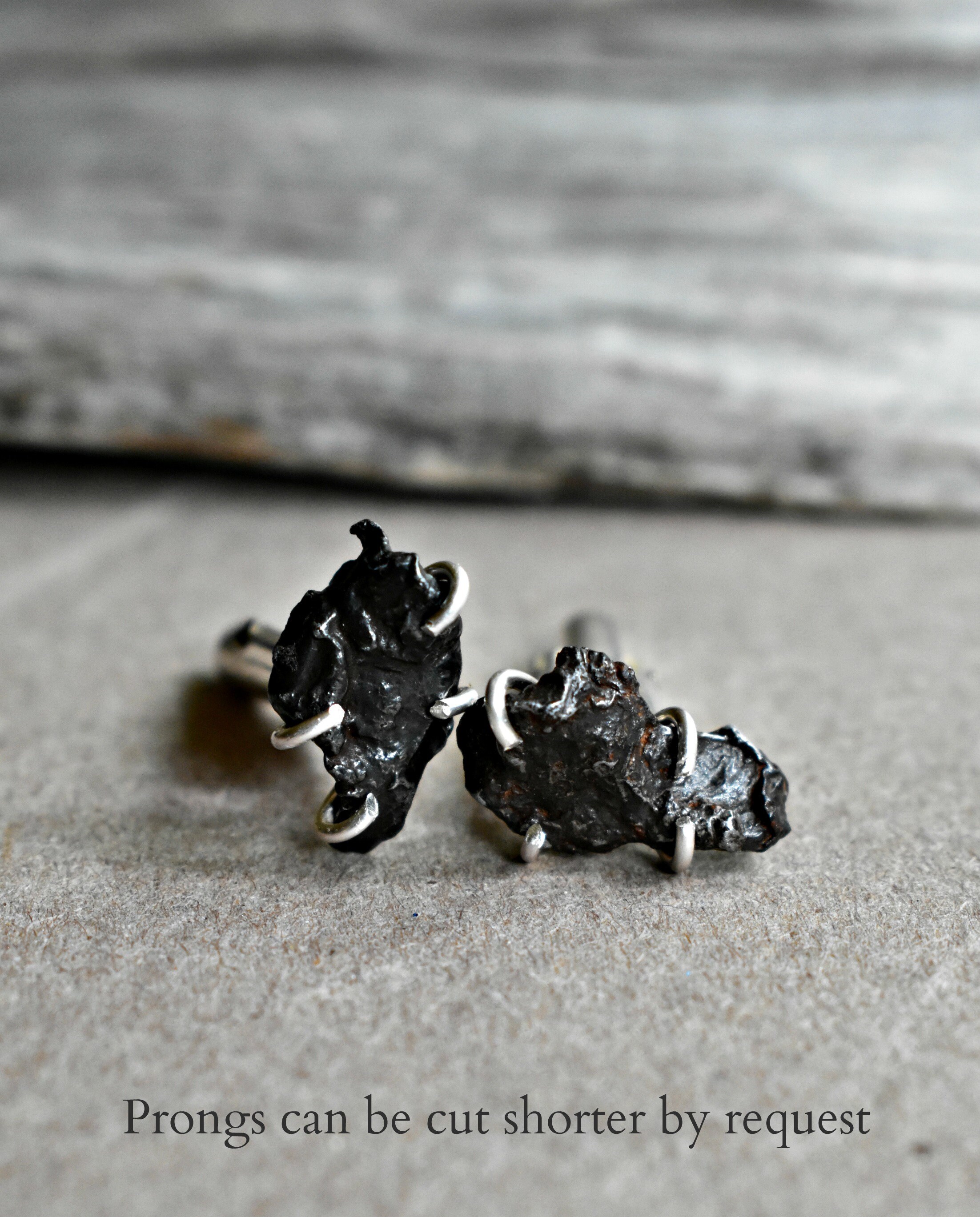 Men's Rock Jewelry Black Meteorite Cufflinks Unique - Etsy