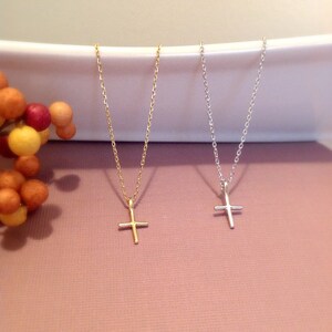 Pu&ograve; includere: Due delicate collane con piccoli ciondoli a forma di croce. Una collana &egrave; d'oro e l'altra d'argento.