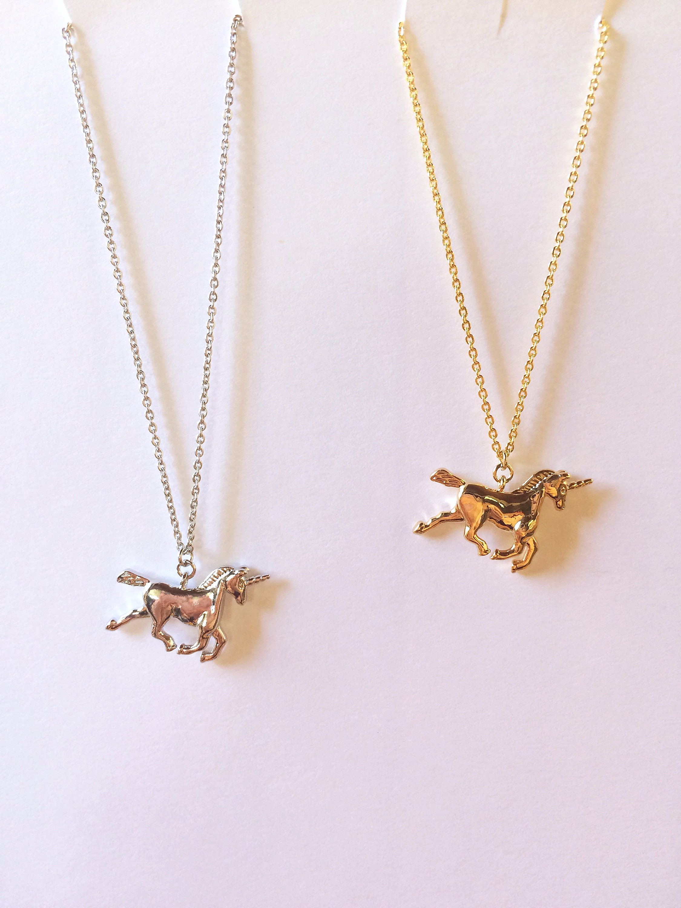 Unicorn Necklace Children's Unicorn Jewelry Unicorn Gift Etsy