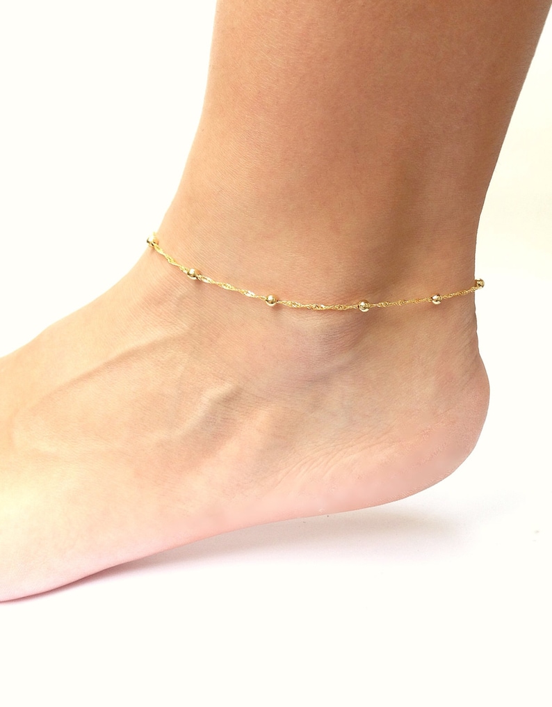 Gold Ankle Bracelet Anklets for Women Gold Chain Anklet Etsy