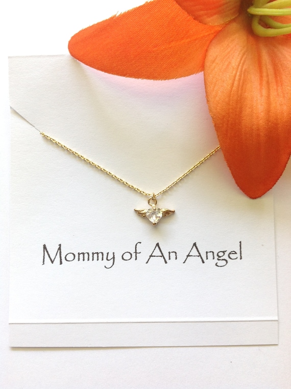 Mommy of an Angel Necklace Miscarriage Keepsake Infant Loss Gifts Loss of Baby Miscarriage Remembrance Sympathy Necklace Pregnancy Loss Etsy