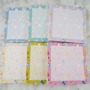 Crafting Patterned 9cm x 9cm Square Non Stick Tear Off Note Pad | Memo Pad, Block Notes, Stationery, Arts & Crafts