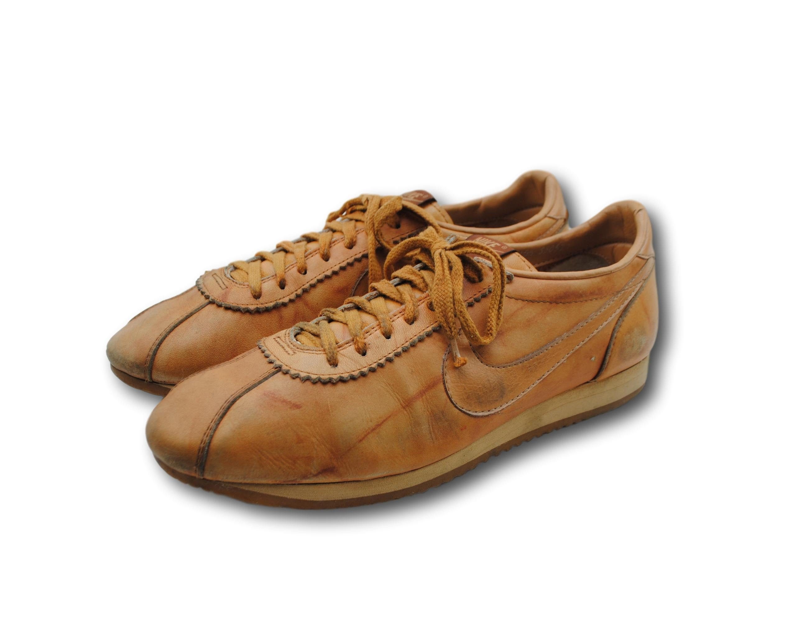 audición entrar Abreviatura Vintage 80's NIKE Le Village Brown Leather Lace Up Cortez - Etsy España