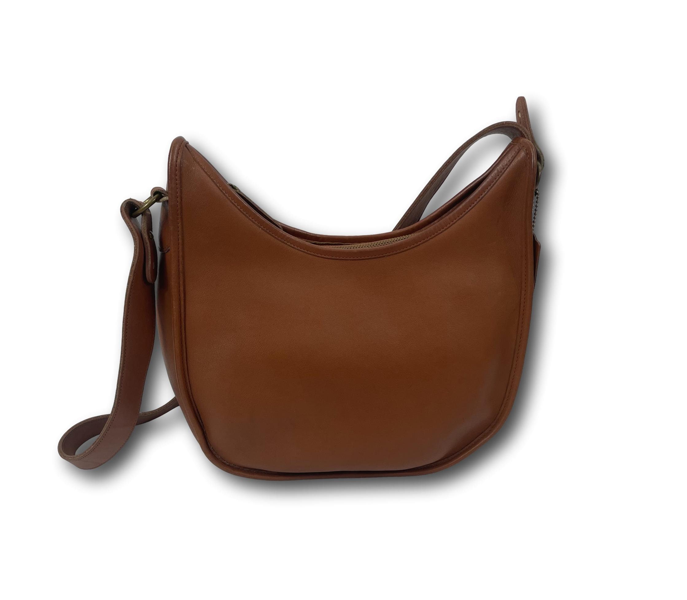 Vintage COACH 9920 Beckett Saddle Brown Leather Crossbody Shoulder 