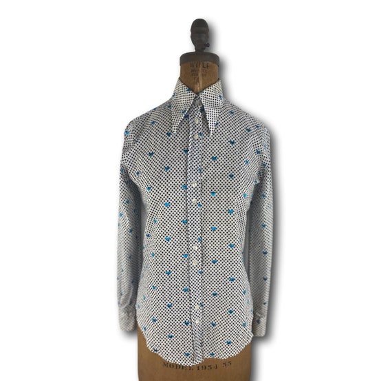 Vintage 70's JEFF BANKS of London Polka Dot Heart