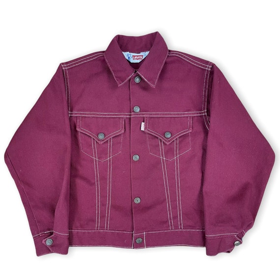 Burgundy Maroon Snap Front 