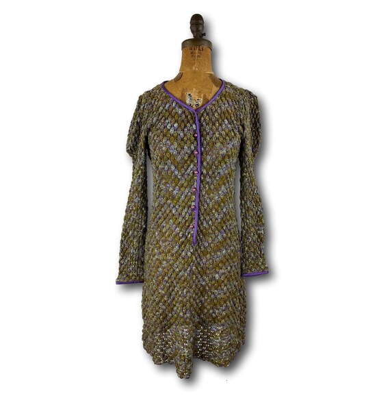 Vintage 60's 70's ARPEJA Young Edwardian Purple &