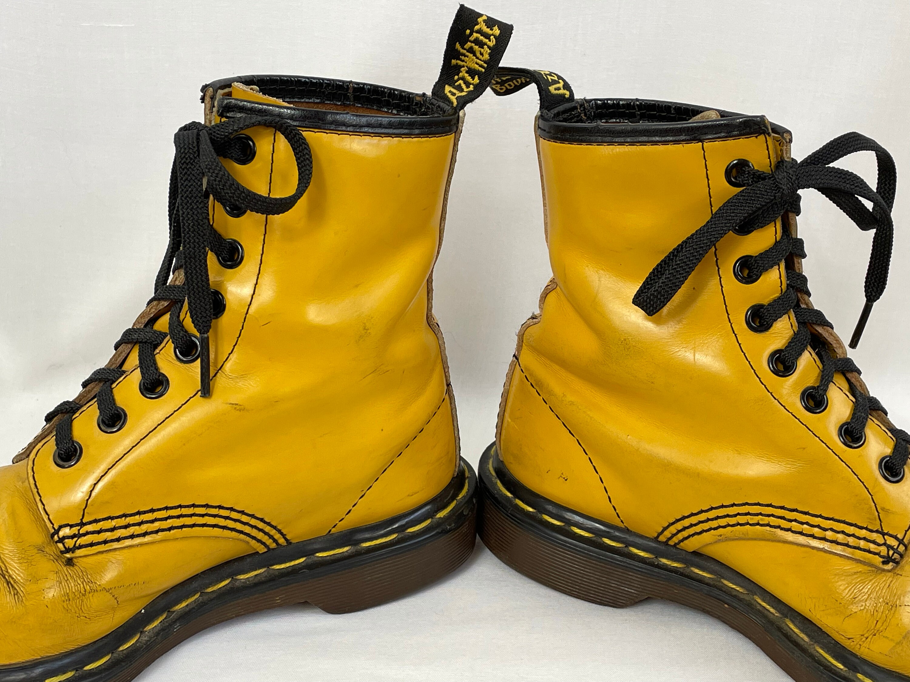 mens yellow dr martens