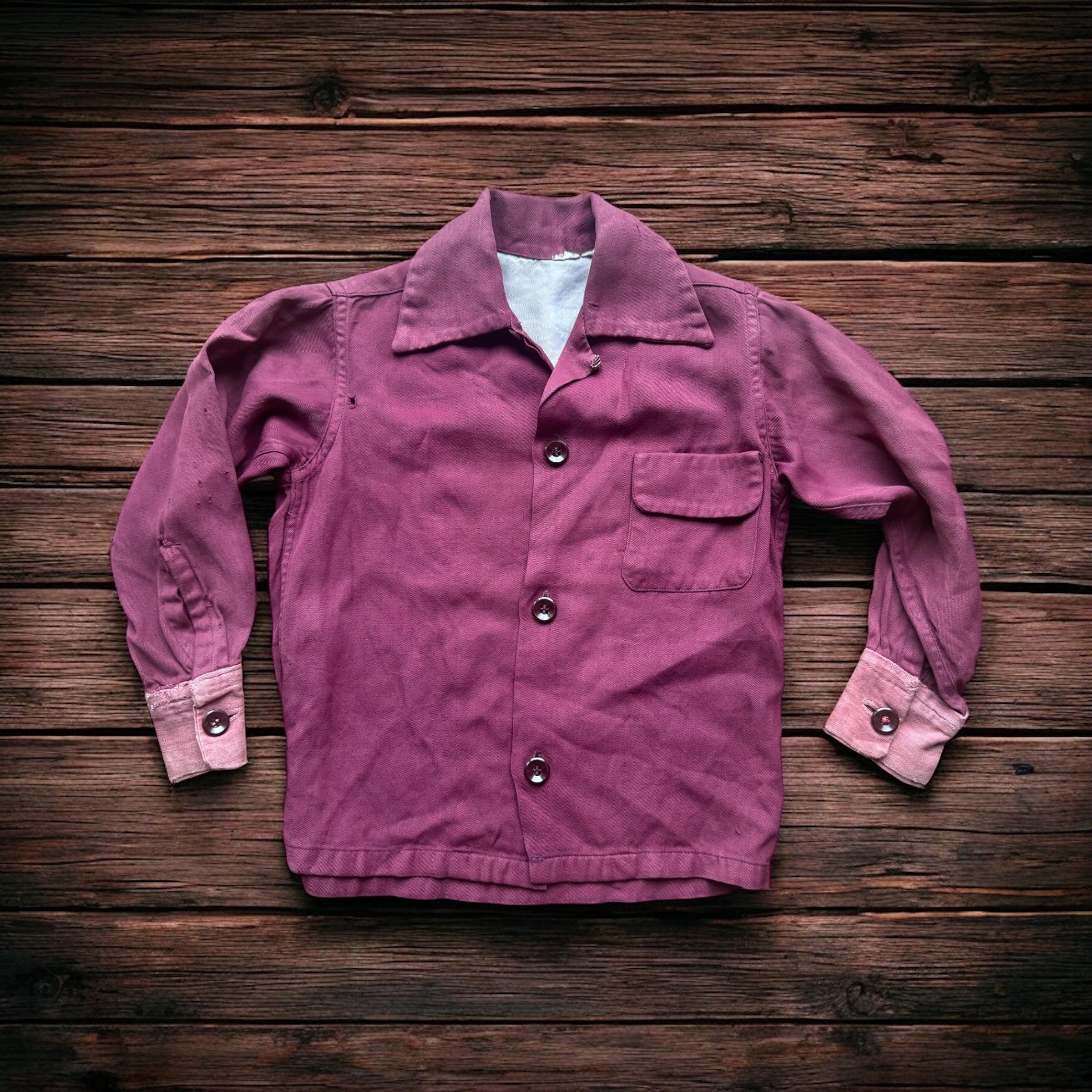 1950s Rayon Shirt - Etsy