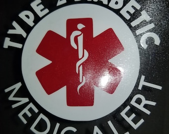 Type 2 Diabetic Medic Alert Stickers