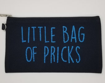 Little Bag Of Pricks Travel Bag  7 3/4 x 4 1/2 Inch