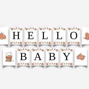 Little Pumpkin Baby Shower Banner, Fall Baby Shower Banner, Pumpkin Baby Shower, Pumpkin Baby Shower Banner, Autumn Baby Shower Banner