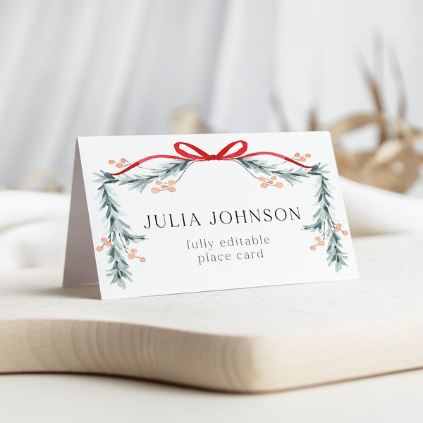 Winter Place Cards - Etsy