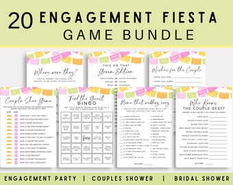 Engagement Fiesta Games Bundle | Fiesta Engagement Party Games | Proposal Party | Fiesta Couples Party Games | Engagement Printable Games