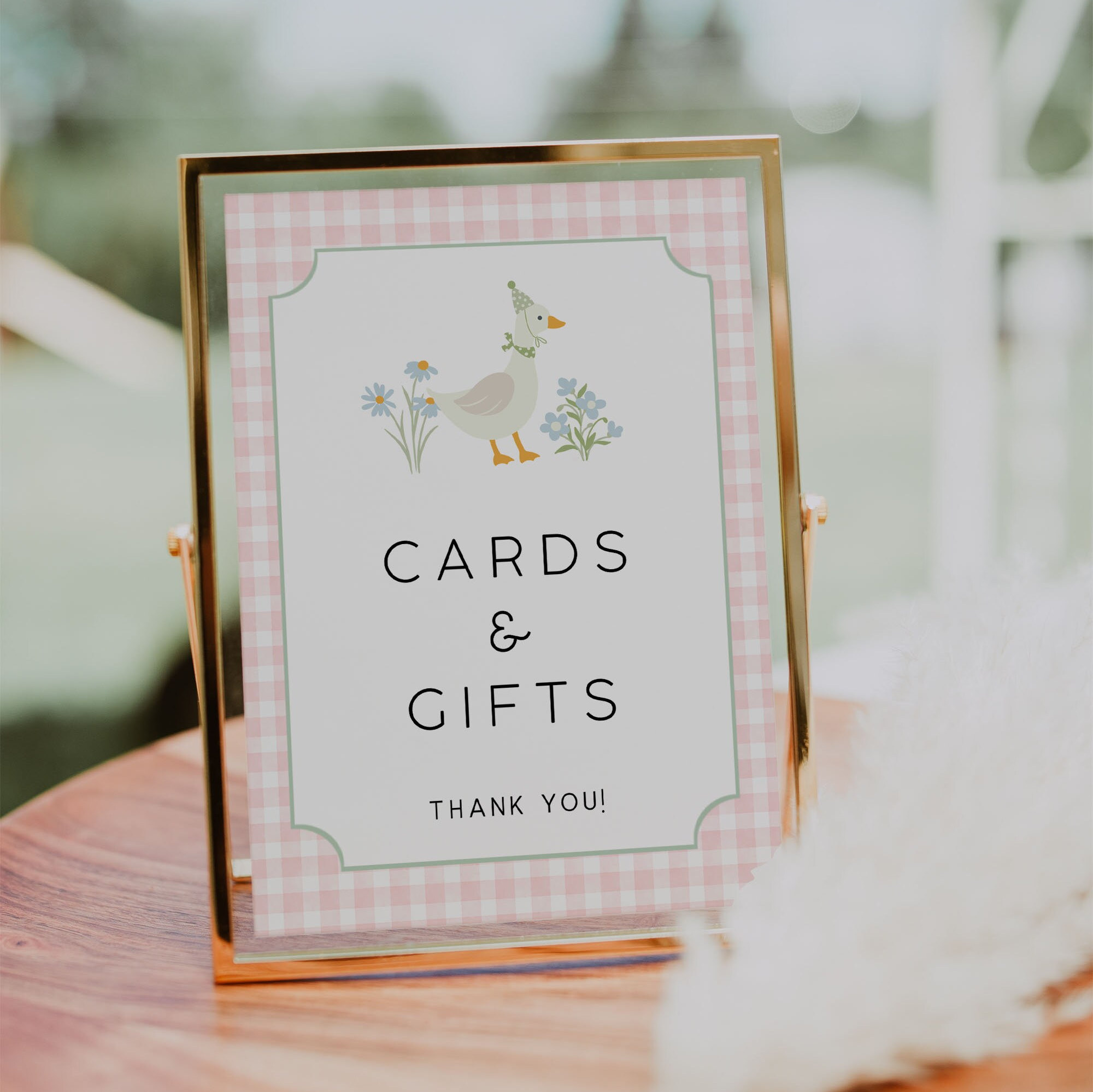 Silly Goose Birthday Cards & Gifts Sign Template, Goose First Birthday Party, One Lucky Duck Birthday, Goose 1st Birthday Theme, Editable