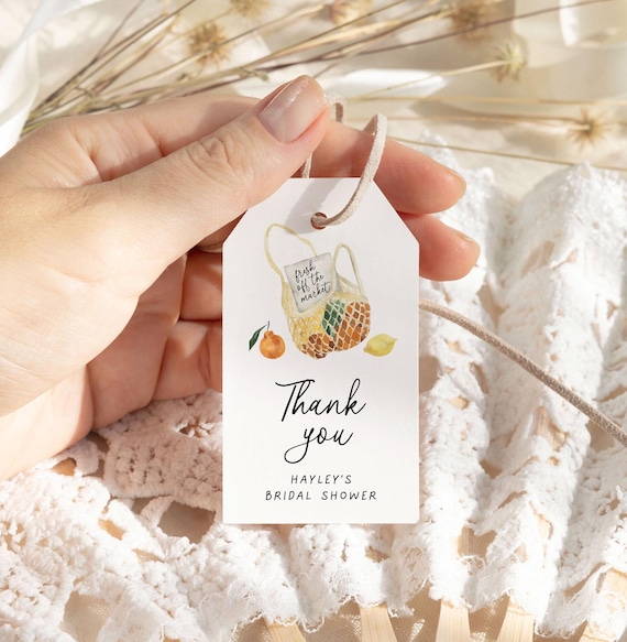 Farmers Market Bridal Shower Thank You Tag Template, Market Bridal Shower  Favors, off the Market Shower, Bridal Shower Favor Tag, Printable - Etsy
