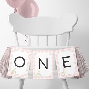 Modelo de banner de festa de aniversário de ganso bobo, festa de aniversário de um pato da sorte, faixa de cadeira alta personalizada de primeiro aniversário, primeiro aniversário de ganso