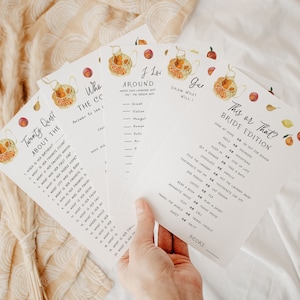 Fresh Off The Market Bridal Shower Games Bundle, Lemon Bridal Shower Games, Citrus Bridal Brunch image 2