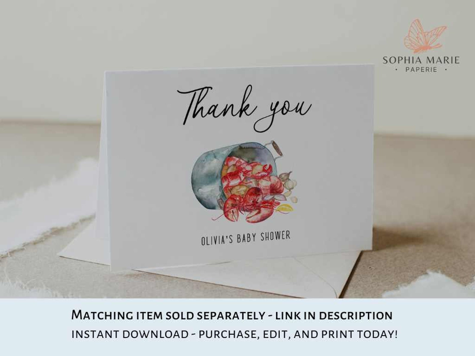 Crawfish Label Crawfish Boil Place Card Template, Crawfish Boil Food Label, Crawfish ...