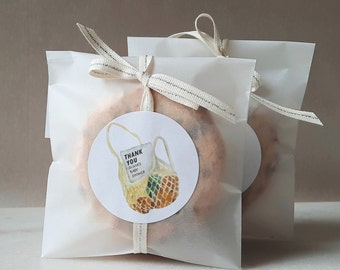 Farmers Market Baby Shower Favor Sticker Template (Digital Download)