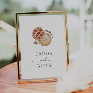 Cutie Pie Babyparty Karten und Geschenke Schild Vorlage, Herbst Pie Themed Babyparty Willkommensschild, Herbst Babyparty, Pink Pie Babyparty