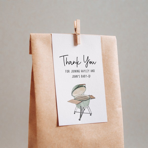 Barbeque Thank You Card Etsy