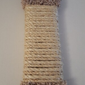 Door Hanging Cat Furniture Scratcher Sisal Rope REAL Wood
