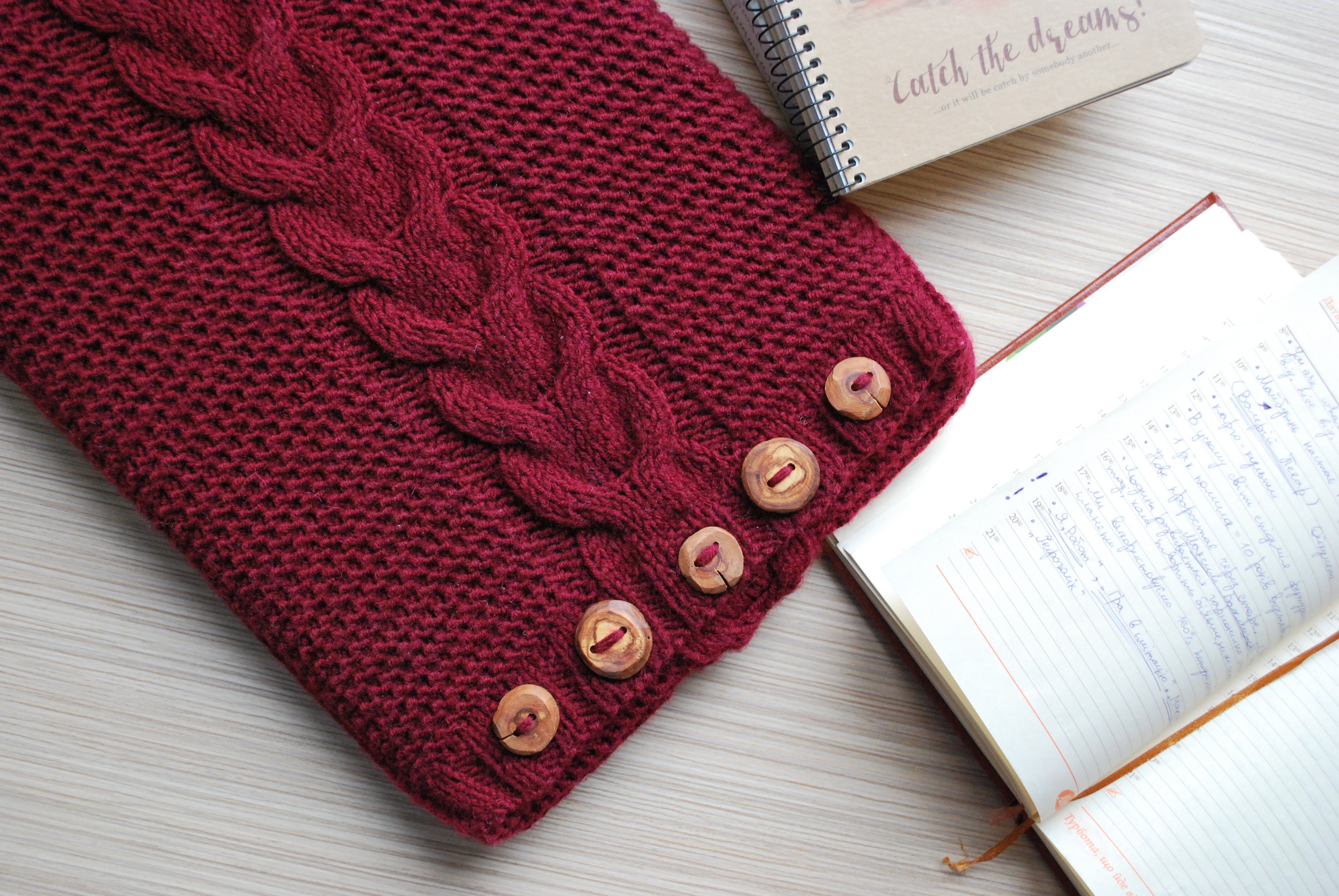 Knit Laptop case Hand knitted laptop sleeve Laptop cover Etsy