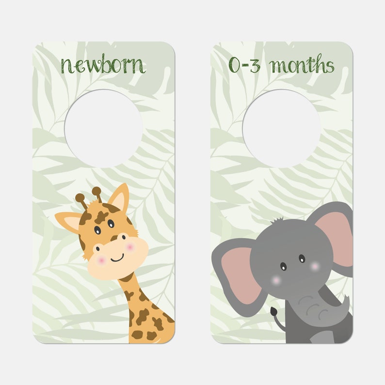 Jungle Animal Wardrobe/closet Dividers for Nursery and Baby - Etsy UK