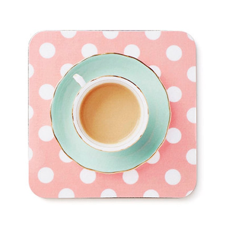 Teacup Coaster Set Gift for Tea Lover Drinks Coaster Tea Etsy