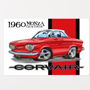 1960 Corvair Poster 24×36
