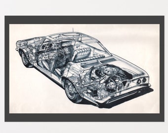 1965 Corvair Ghost Museum Quality Matte Poster