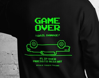 Tacoma Taco Time Video Game 8bit Style Two Sided Print Unisex Hoodie