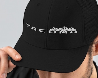 Tacoma Mountains Embroidered Trucker Cap