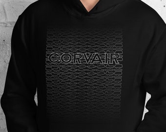 Corvair All Models Shown Gradient Outline Gildan Unisex Hoodie