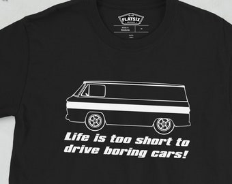 Corvair Corvan Life is Too Short to Drive Boring Cars Short-Sleeve Unisex T-Shirt