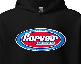 Sweat à capuche unisexe Corvair vintage refroidi par air