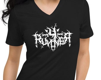 4 Runner Death Metal Goth Style Unisex Short Sleeve V-Neck T-Shirt