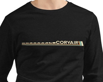 Corvair vintage T-shirt à manches longues unisexe tous modèles