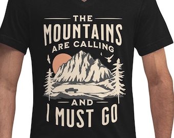 3rd gen Tacoma Mountains Are Calling Unisex Short Sleeve V-Neck T-Shirt