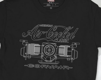 Corvair Motor Air Cooled Classic 1 sided Short-Sleeve Unisex T-Shirt