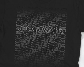 Corvair All Models Shown Gradient Outline Gildan Softstyle Short-Sleeve Unisex T-Shirt