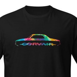 Corvair Tie Dye Sedan 4 door 1965, 1966, 1967, 1968, 1969 Short-Sleeve T-Shirt