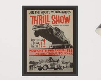 1961 Corvair Thrill Show Museum Quality Poster