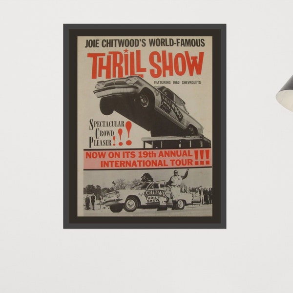 1961 Corvair Thrill Show Museum Quality Poster