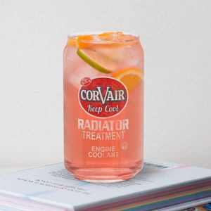 Funny Corvair Vintage Radiator Treatment Can-shaped glass