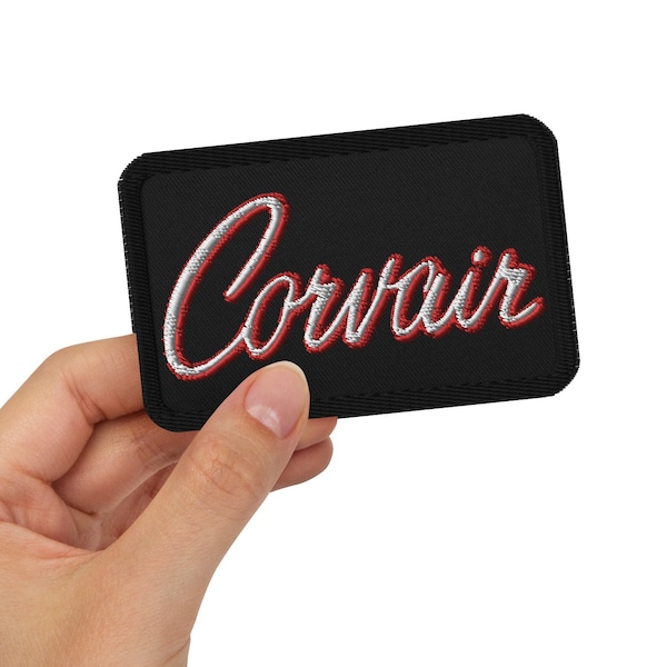 Corvair Script Embroidered patches