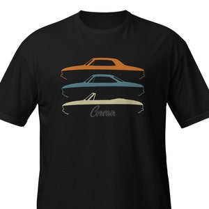 Corvair Late Models 1965, 1966, 1967, 1968, 1969 Coupe, Convertible, Sedan Short-Sleeve T-Shirt