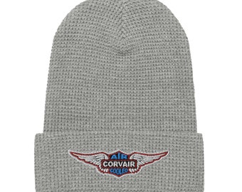 Embroidered Corvair Air Cooled Richardson Waffle beanie